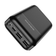 Повербанк ультра тонкий с LED индикатором 20000mAh BOROFONE BJ16A Cube |2USB, 2A| Черный - изображение 6