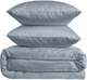 Наволочка MBM HOME Лунное сияние 50x75 см Облачный серый Сатин (BL-P-10 CLOUDY GRAY) - изображение 4