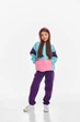 Детский спортивный утепленный костюм Kindamor Snug Princess Purple/Blue, флис для девочки 134 см фиолетовый с голубым - изображение 2