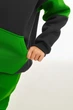 Детский спортивный утепленный костюм Kindamor Snug Princess Green/Grey, флис для девочки 128 см зеленый с серым - изображение 7