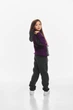 Детский спортивный утепленный костюм Kindamor Active Heat Grey/Purple, флис для девочки 116 см серый с фиолетовым - изображение 3