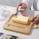 Масленка стеклянная BUTTER с бамбуковой подставкой и ножом для масла (R34370) - изображение 2