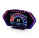 Автомобільний бортовий комп'ютер HUD P3 з подвійною системою OBD2-GPS, 6-дюймовим ЖК-екраном та вимірювачем нахилу - изображение 1