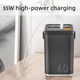 УМБ Павербанк 60000 mAh Быстрая Зарядка PD + QC 55W, фонарик - для Телефона Роутера Планшета Ноутбука Часов Наушников Портативна Батарея Внешний аккумулятор - изображение 3
