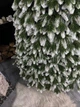 Искусственная литая елка Форест Прайм высотой 2.2 м роскошная новогодняя елка с белыми кончиками, густыми ветками и складной металлической подставкой для дома Зеленый - изображение 4