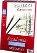 Альбом для малювання Fabriano А5 50л 120г/м2 Accademia дрібне зерно спіраль (8001348150800) - зображення 1