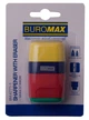 Точилка з ластиком Buromax пластиковий корпус з контейнером на 2 отвори (BM.4771-1) - зображення 1