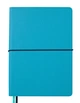 Записная книга блокнот Buromax UNIQUE A5 96 л клетка иск.кожа бирюзовый с черным (BM.295107-06) - изображение 1