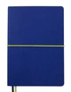 Записная книга блокнот Buromax UNIQUE A5 96 л клетка иск.кожа синий с желтым (BM.295107-02) - изображение 1