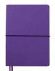 Записная книга блокнот Buromax UNIQUE A5 96 л клетка иск.кожа черный с фиолетовым (BM.295107-01) - изображение 3