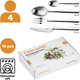 Komplet sztućców Fiskars Functional Form z stali nierdzewnej 16 elementów (5702268561167) - obraz 2