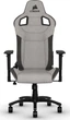 Комп'ютерне крісло для геймера Corsair T3 Rush Light Grey - зображення 2