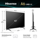 Телевізор Hisense 43" 43A6Q - зображення 3