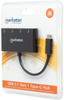USB-хаб Manhattan Type-C на 4 порти USB 3.0 (162746) - зображення 5