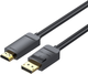 Kabel Vention DisplayPort – HDMI v1.2, 4K 30 Hz, 2K 30 Hz 1.5 m Black (HAGBG) - obraz 1