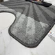 Килимок під унітаз ТМ Banyolin Silver 50х60см SLV202020 Anthracite_U - зображення 3