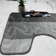 Килимок під унітаз ТМ Banyolin Silver 50х60см SLV201804 Anthracite_U - зображення 3
