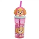 Стакан пластиковый с интегрированной соломинкой и 3D-декорацией 360мл "Paw patrol girl superpowers" 81866 Stor - изображение 5