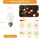 Уличная гирлянда с ретро лампами LED Edison 10шт Solar на солнечной батарее и возможностью подзарядки от сети - изображение 8