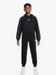 Детский теплый спортивный костюм (худи + штаны) для мальчика Nike K Nsw Club Flc Hdy Tracksuit HQ9318-010 XS 122-128 см Black/Black/White/White (198482201746) - изображение 8