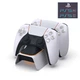 Зарядная док-станция DOBE подставка для геймпадов DualSense консоли Sony PlayStation 5: PS5 / PS5 Slim / PS5 Pro (Digital Edition/Disk Drive) с LED подсветкой статуса зарядки джойстика, контроллера - изображение 1
