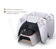 Зарядная док-станция DOBE подставка для геймпадов DualSense консоли Sony PlayStation 5: PS5 / PS5 Slim / PS5 Pro (Digital Edition/Disk Drive) с LED подсветкой статуса зарядки джойстика, контроллера - изображение 5