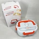Ланч бокс электрический с подогревом Lunch Heater 220V Pro, контейнер для еды с отсеками. Цвет: оранжевый - изображение 8