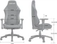 Комп'ютерне крісло для геймера Anda Seat Luna L Grey Fabric (AD18-44-G-F) - изображение 10
