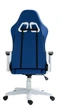 Комп'ютерне крісло для геймера Cobra Rebel CR204 Blue-White - изображение 5