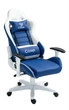 Комп'ютерне крісло для геймера Cobra Rebel CR204 Blue-White - изображение 6