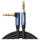 Кабель мультимедійний 3.5mm M to 3.5mm M 1.0m 90° corner AV112 blue Ugreen (m498258) - зображення 1