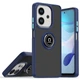 Чехол Fiji Colorframe для Oppo A3x (CPH2641) матовый бампер с кольцом подставкой Dark Blue - изображение 1