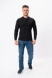Джемпер поло трикотаж KOR 35166 Чорний (№1 black) 3XL - зображення 2