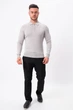 Джемпер поло трикотаж K.O.R 35166 Светло-серый (№20 l.grey) XL - изображение 2