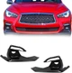 Решетка бампера правая Infiniti Q50 14- черная (FPS). 622566HJ0A - изображение 1