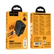 Зарядное устройство с быстрой зарядкой 65W и кабелем Type-C to Type-C HOCO N75 2Type-C + 1USB Черное - изображение 2