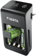 Ładowarka akumulatorków Varta LCD Plug Charger+ EU 4x 2100 mAh Black (57687101441) (955555910283033) - Outlet - obraz 5
