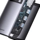 Перехідник HUB Baseus Metal Gleam Series 6-in-1 Multifunctional Type-C (WKWG080013) Gray - зображення 5