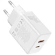 Блочок Baseus P10111404 Cube Pro Fast Charger PD30W 1USB-A/1Type-C Moon White - зображення 3