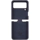 Чехол панель Premium Silicone Case для Samsung Galaxy Z Flip 4 (SM-F721B) Темно-синий / Midnight blue - изображение 3