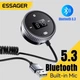 USB FM-трансмітер ESSAGER Bluetooth 5.3 FM-передавач AUX ресивер TF-card - зображення 1