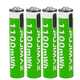Акумуляторні батарейки PUJIMAX 1.5V формату AAA 1100 mWh (4шт+кабель+коробка) - изображение 1
