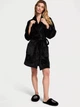 Теплий халат Victoria’s Secret Cozy Plush Robe Чорний S - зображення 2