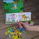 Деревянная магнитная игра для детей Доска пиши-стирай Карточки с заданиями Животные - изображение 8