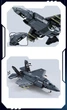 Конструктор военный самолет Истребитель F-35 Sluban Model Bricks 705 деталей - изображение 4