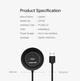USB-хаб (концентратор/разветвитель) Ugreen CR106 USB 2.0 Hub 4 порта 1m Black (20277) - изображение 3