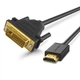 Кабель Ugreen HD106 HDMI to DVI Cable 2m Black (10135) - изображение 1
