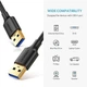 Кабель Ugreen US128 USB 3.0 A Male to Male Cable 1m чорный (10370) - изображение 3