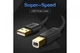 Кабель для принтера UGREEN US135 USB 2.0 AM to BM Print Cable 2m (Black) (20847) - изображение 3