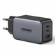 Мережевий зарядний пристрій UGREEN CD244 GaN Fast Charger USB-A+2 xUSB-C 65W EU Сірий (10335) - зображення 7